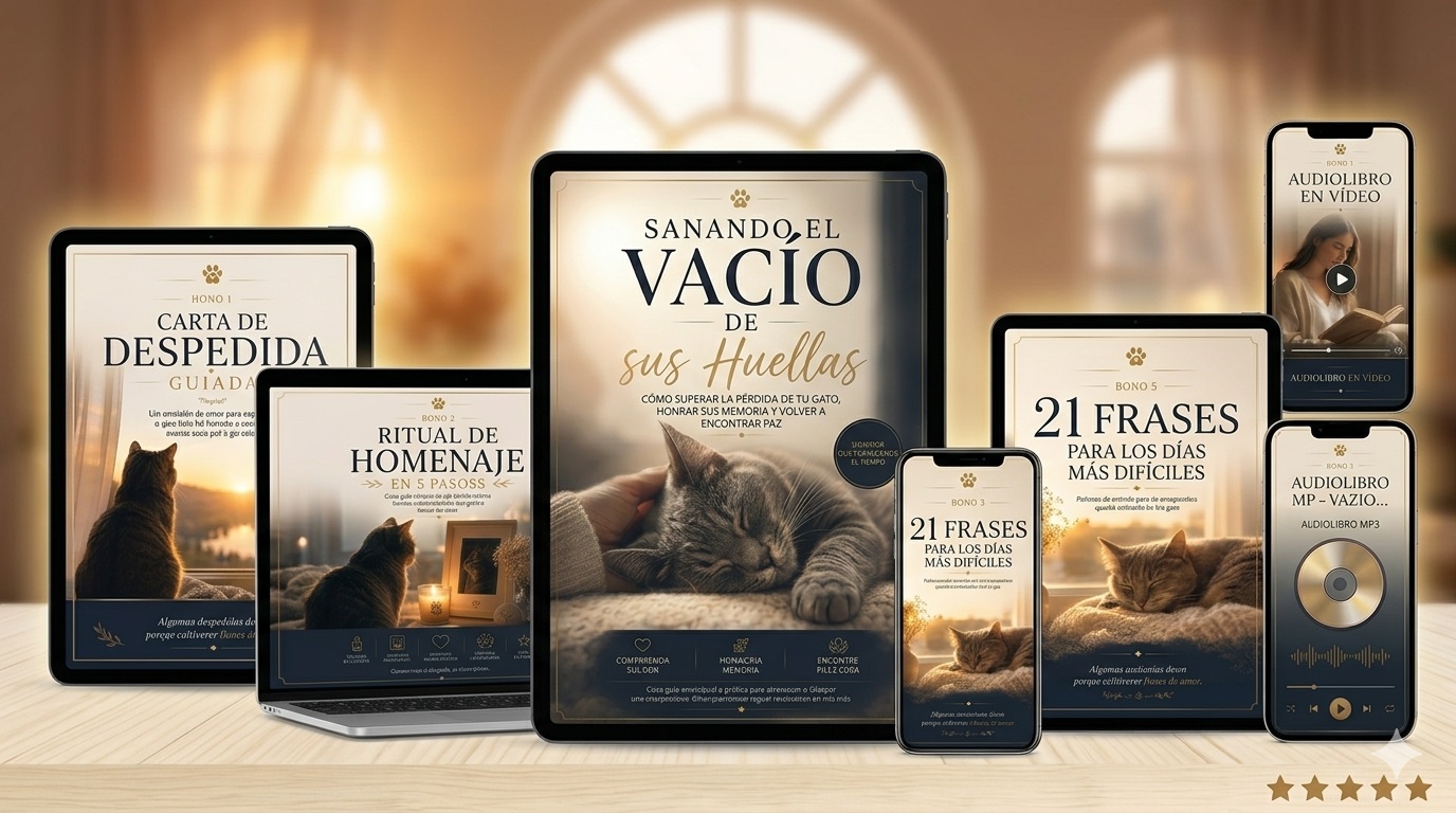 Kit completo del ebook Sanando el Vacío de sus Huellas: libro, bonos, audiolibro en video y MP3